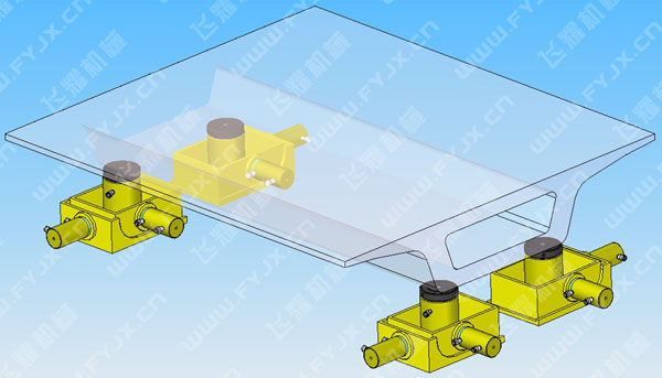 三維調整千斤頂油缸頂位效果圖